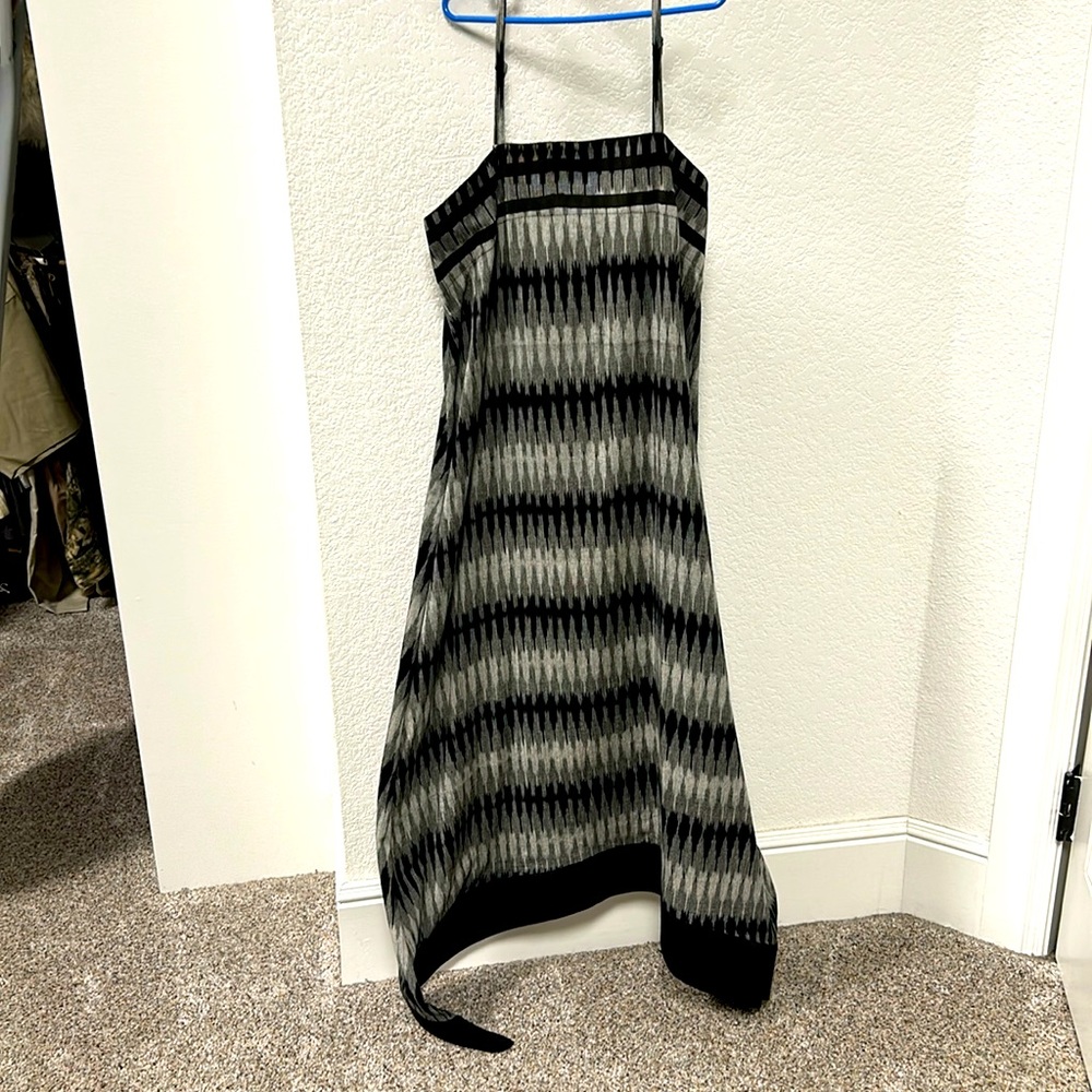 Black and grey maxi sun dress